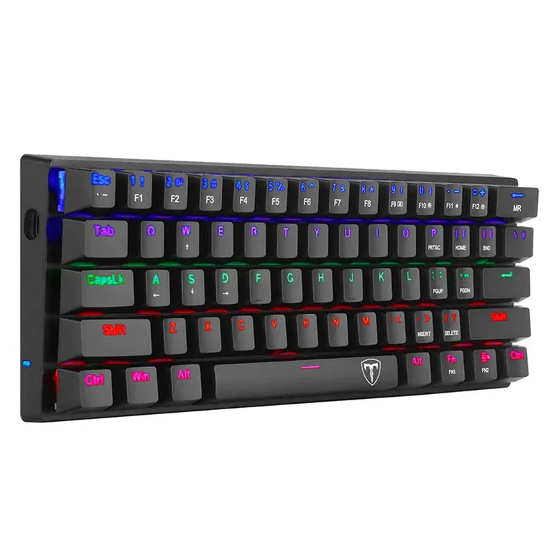 کیبورد گیمینگ تی-دگر مدل Arena T-TGK321، مکانیکال سوییچ آبی، Tenkeyless، نورپردازی RGB - Image 3