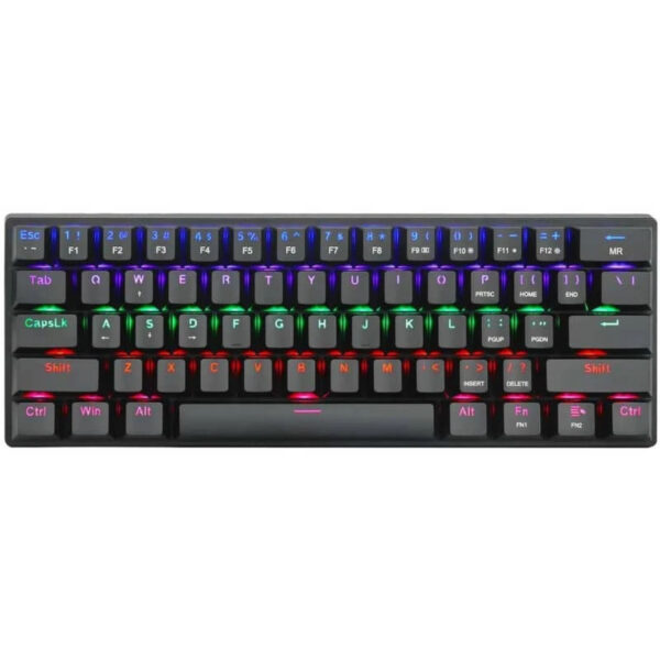 کیبورد گیمینگ تی-دگر مدل Arena T-TGK321، مکانیکال سوییچ آبی، Tenkeyless، نورپردازی RGB