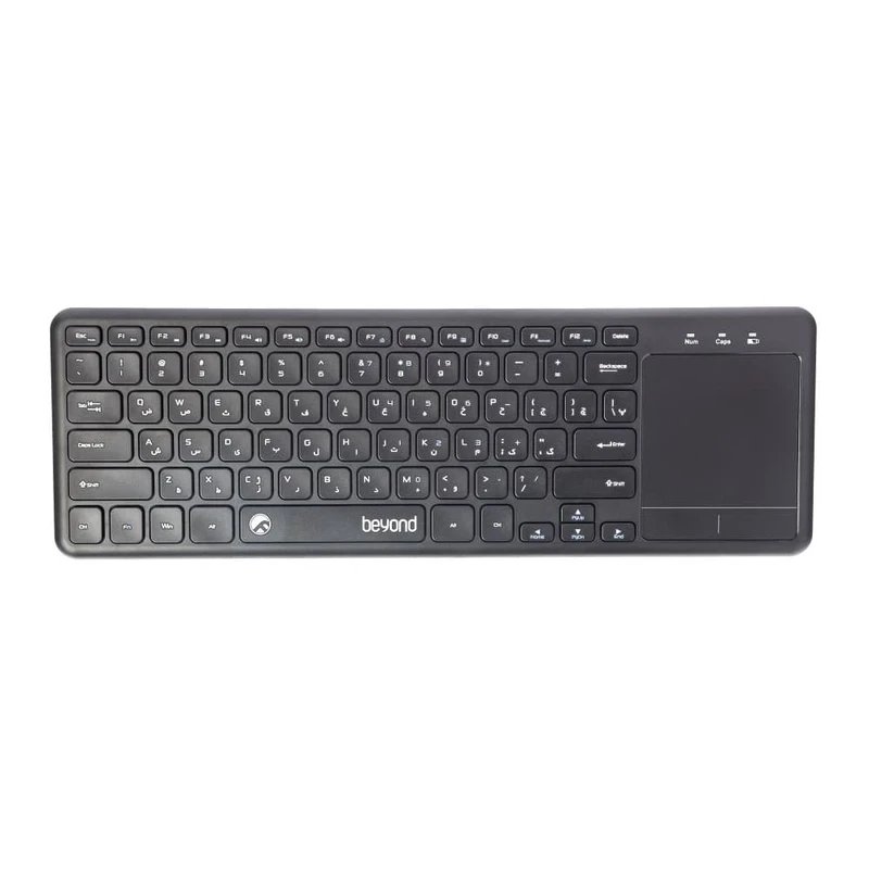 کیبورد بی سیم همراه با تاچ پد برند beyond مدل BK-6801RF