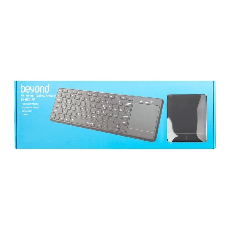 کیبورد بی سیم همراه با تاچ پد برند beyond مدل BK-6801RF - Image 2