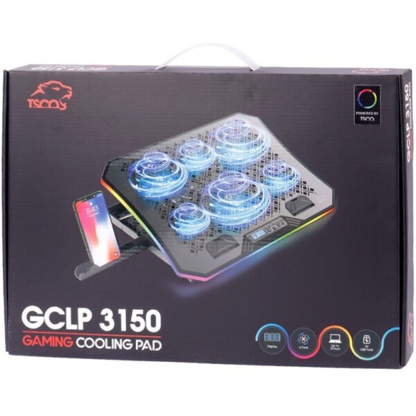 پایه خنک کننده لپ تاپ تسکو مدل GCLP3150 RGB