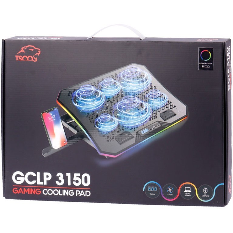 پایه خنک کننده لپ تاپ تسکو مدل GCLP3150 RGB